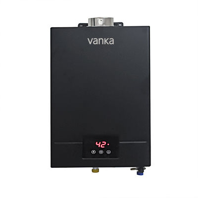 آبگرمکن گازی دیجیتال با ظرفیت 12 لیتر، دارای کنترل ترموستات دیجیتال و طراحی نصب دیواری