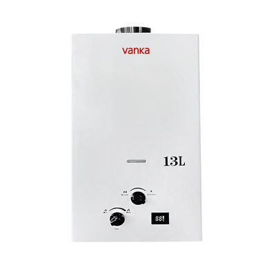 آبگرمکن گاز فلو 13 لیتری با صفحه نمایش رنگی زیبا و دکمه برای خانه های مدرن