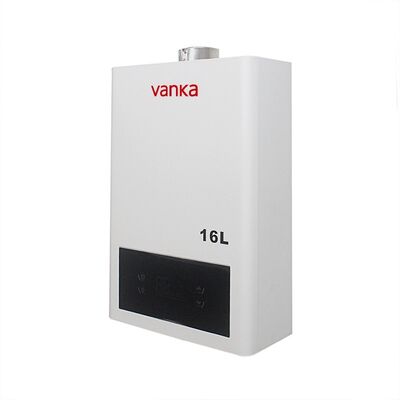 آبگرمکن گازی داخلی با فن اجباری و ترموستات، بدون مخزن، برای کل خانه