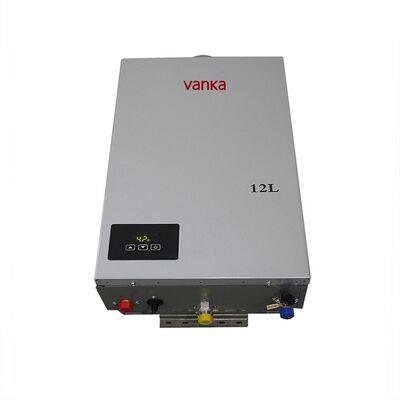 12L داخلی گاز دیجیتال آبگرمکن نیروی خروجی خاموش عملیات صرفه جویی در انرژی گرمایش بر اساس تقاضا