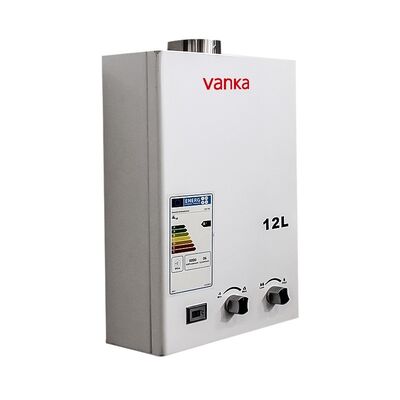 آبگرمکن گازی با اگزوز اجباری قابل تنظیم دیجیتال دما، با ظرفیت 12 تا 24 لیتر برای مصارف خانگی، هتل و تجاری