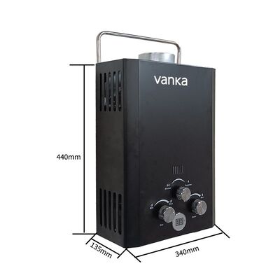 Stainless Steel 12KW Flue Gas Water Heater Modern Style For Shower Home Hotel Apartment And Commercial Use