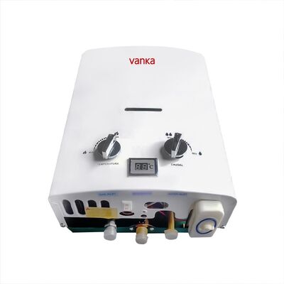 آبگرمکن گازی طبیعی قابل حمل 6 لیتری فضای باز با دو دستگیره و تهویه مستقیم