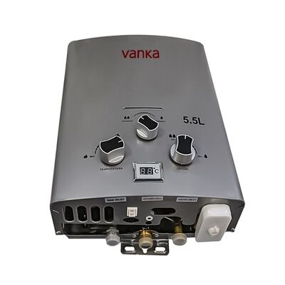 آبگرمکن گازی قابل حمل کمپینگ بدون مخزن پروپان، شروع با فشار کم، طراحی فشرده، سبک، عملکرد آسان