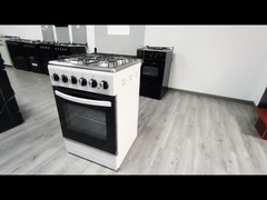 4 اجاق گاز سوزان با کباب کنوکشن و قفسه شیشه ای گرم برای استفاده خانگی